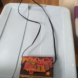 Multicolor Leather Crossbody Bag